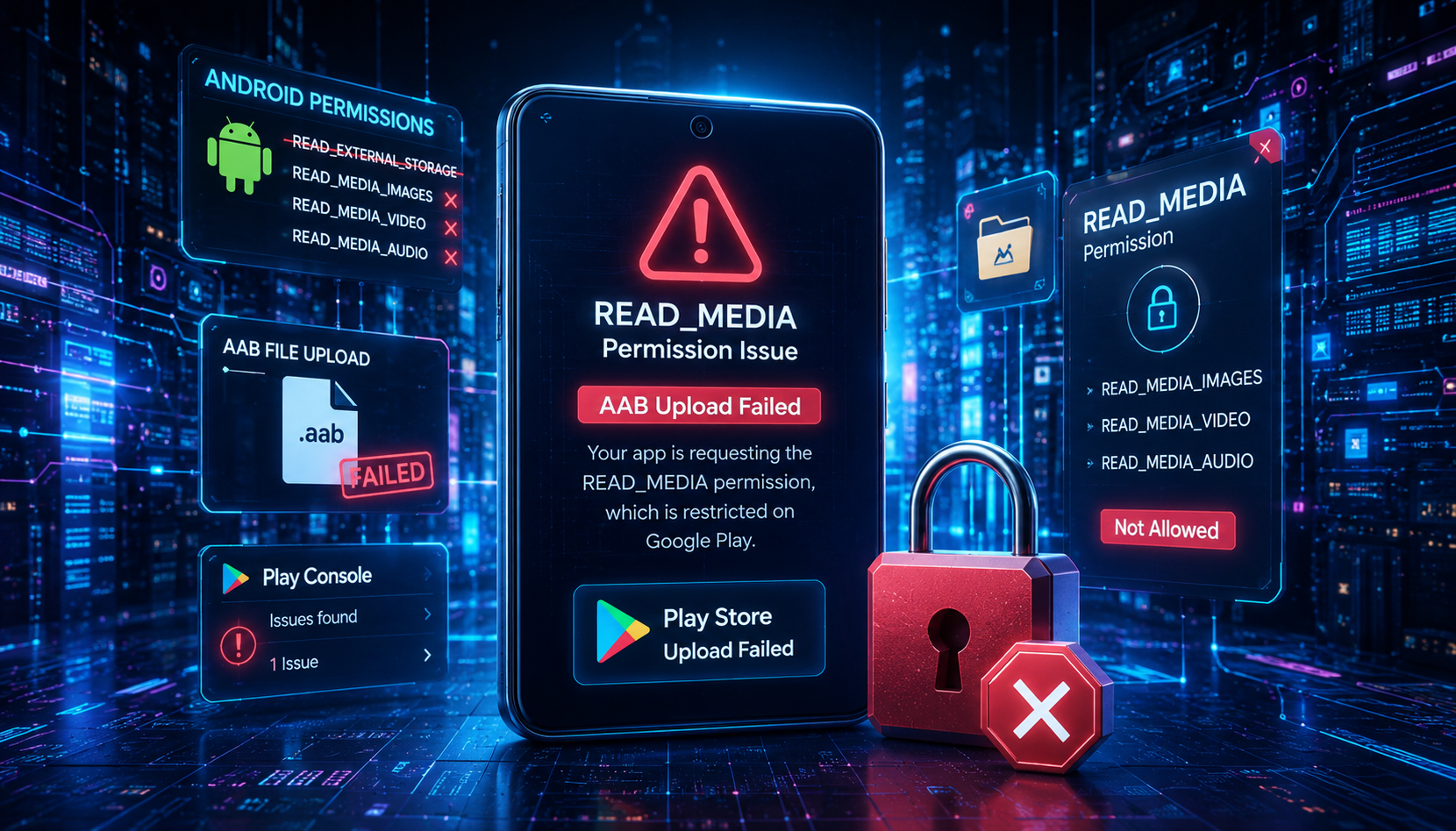 How to Fix the READ_MEDIA Permission Error While Uploading Flutter AAB to Google Play Console