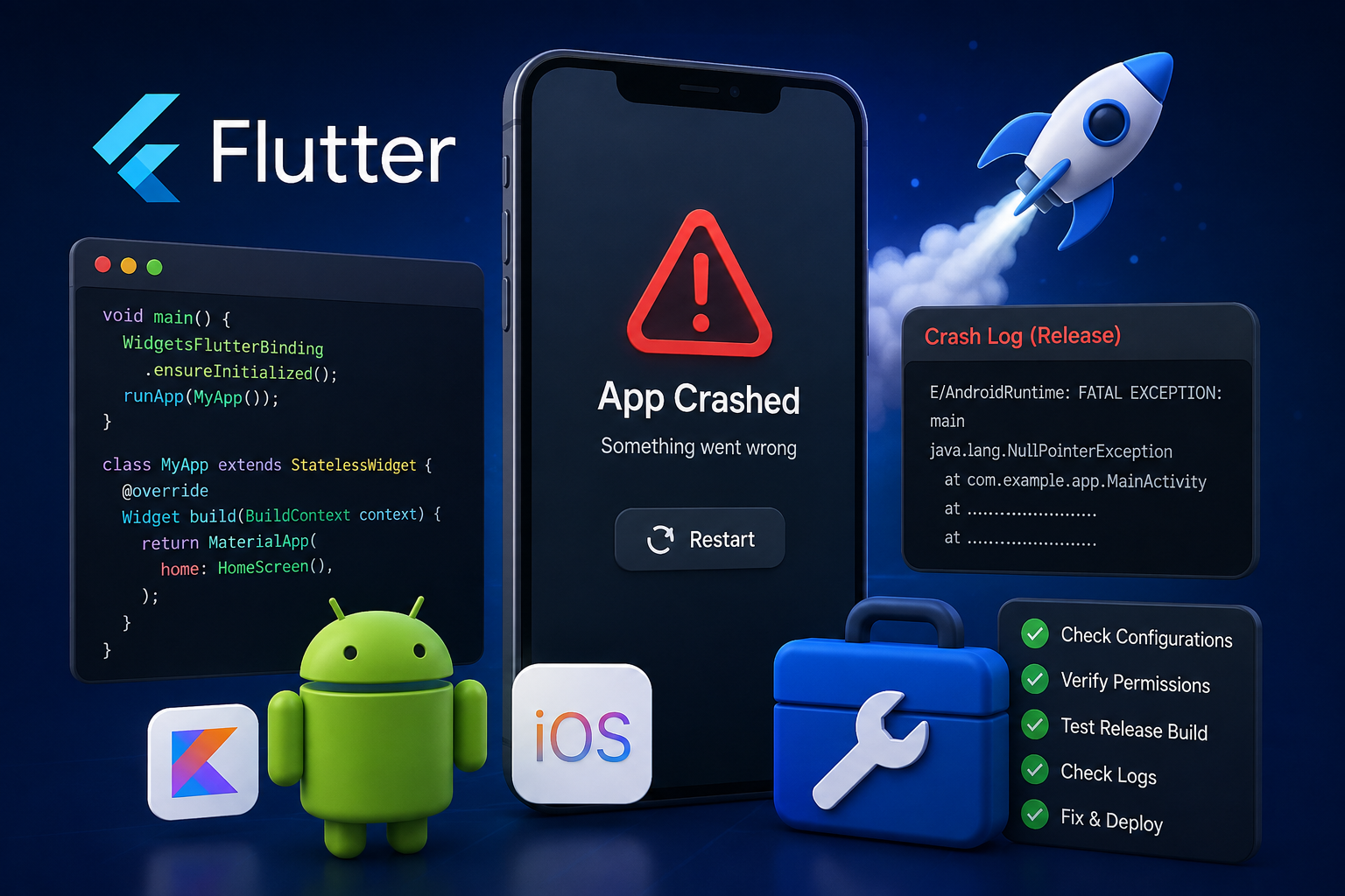 Understanding and Fixing Release Build Crashes in Flutter Projects